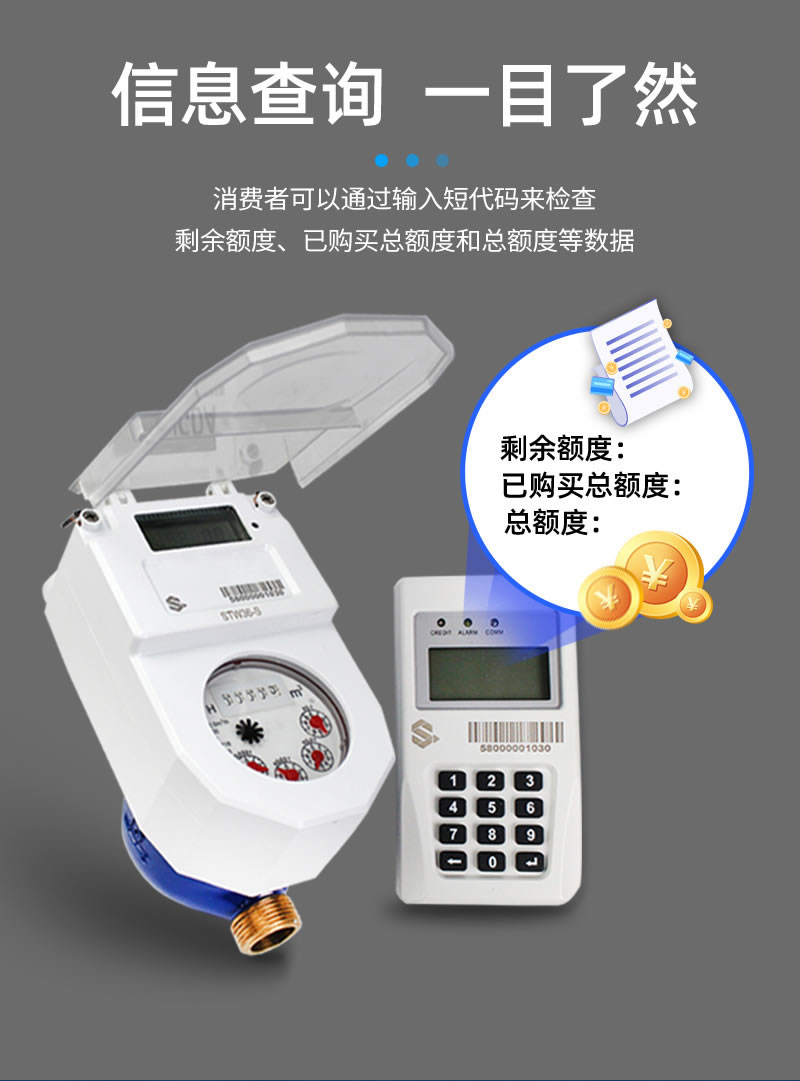 尼龙STS预付费分体式水表
