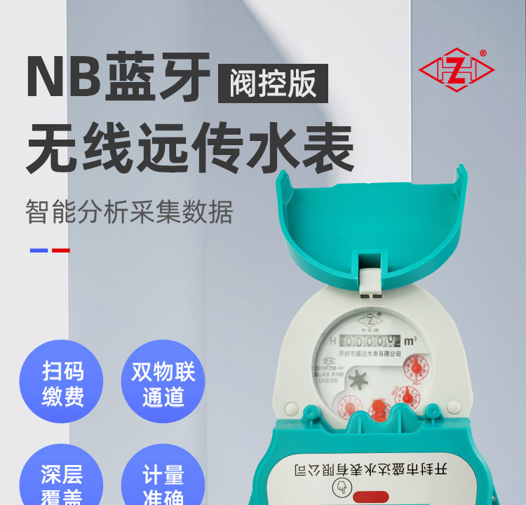 NB蓝牙阀控智能远传水表